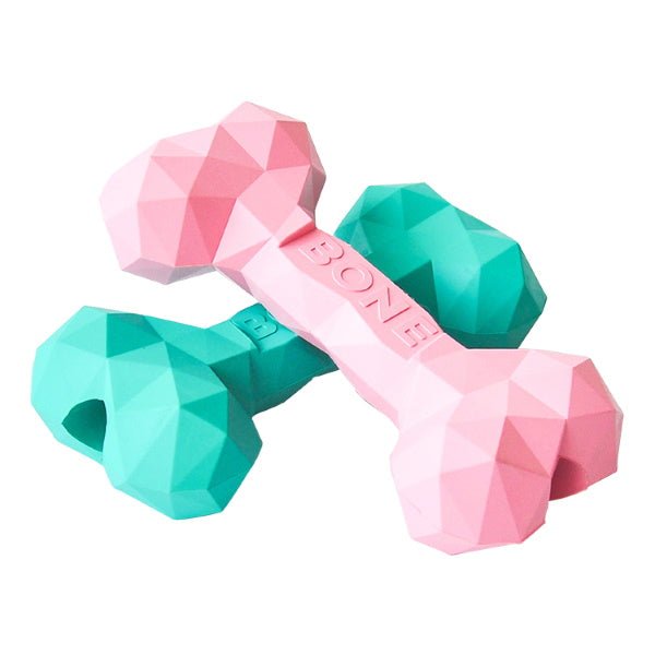 Diamond Rubber Bone - Enrichment Toys from . at DoggyTopia