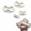 Dog Bone Cookie Cutters 4 piece set - Cookie Cutters from . at DoggyTopia