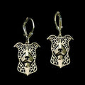 Dog Earrings - American Staffy - Earrings from . at DoggyTopia