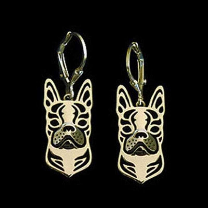 Dog Earrings - Boston Terrier - Earrings from . at DoggyTopia