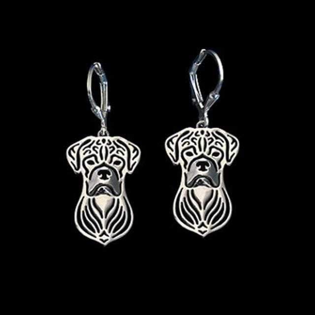 Dog Earrings - Boxer - Earrings from . at DoggyTopia