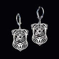 Dog Earrings - Pug - Earrings from . at DoggyTopia