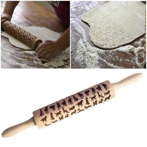 Dog Embossed Rolling Pin - Kitchen from Sale at DoggyTopia