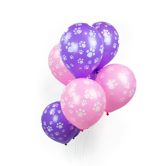 Dog Paw Prints Party Balloons - Purple - Party Balloons from . at DoggyTopia