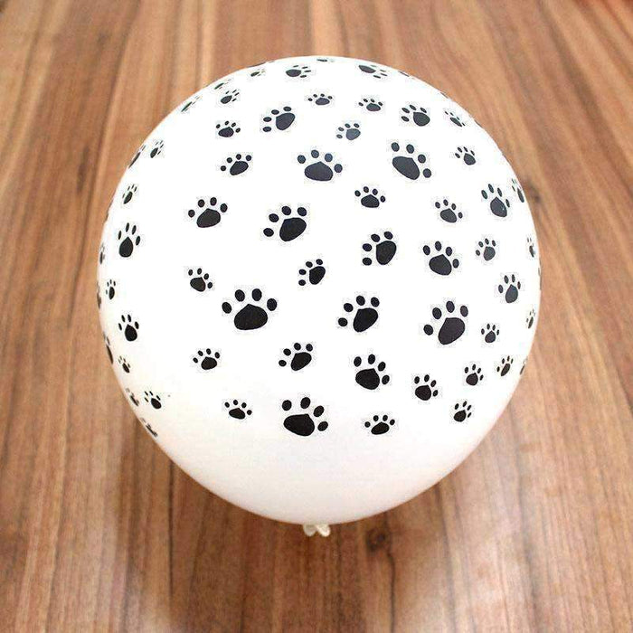 Dog Paw Prints Party Balloons - White - Party Balloons from . at DoggyTopia