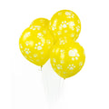 Dog Paw Prints Party Balloons - Yellow - Party Balloons from . at DoggyTopia