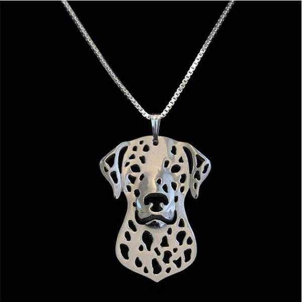 Dog Pendant Necklace - Dalmatian - Necklaces from . at DoggyTopia