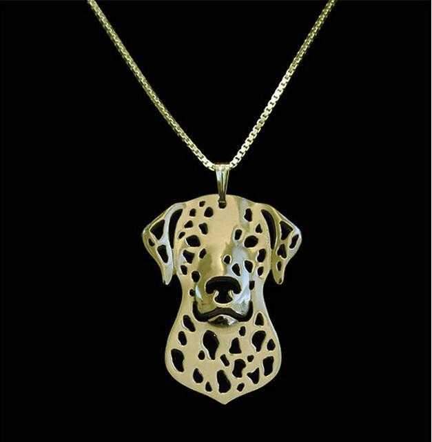 Dog Pendant Necklace - Dalmatian - Necklaces from . at DoggyTopia