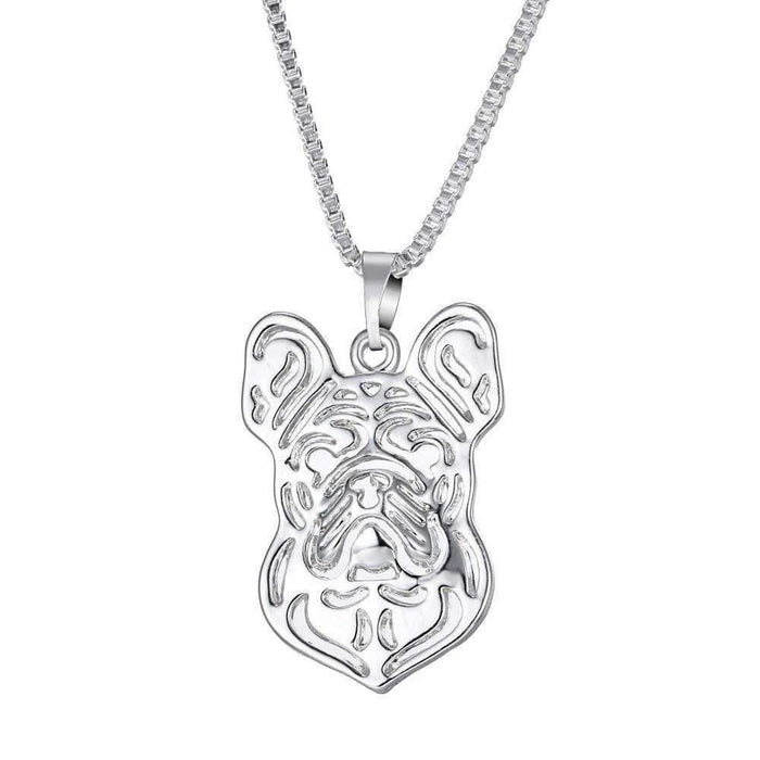 Dog Pendant Necklace - French Bulldog - Necklaces from . at DoggyTopia