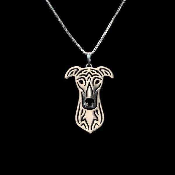 Dog Pendant Necklace - Greyhound - Necklaces from . at DoggyTopia