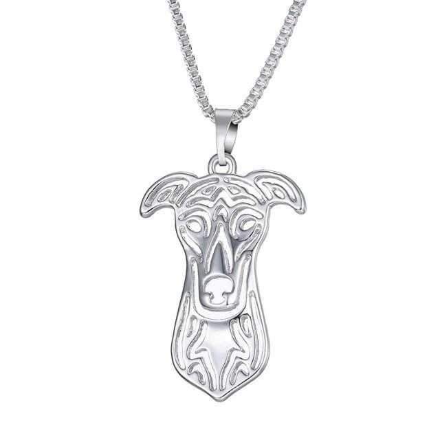 Dog Pendant Necklace - Greyhound - Necklaces from . at DoggyTopia
