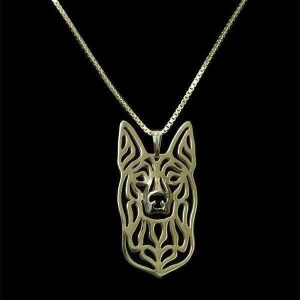 Dog Pendant Necklace - Kelpie - Necklaces from . at DoggyTopia