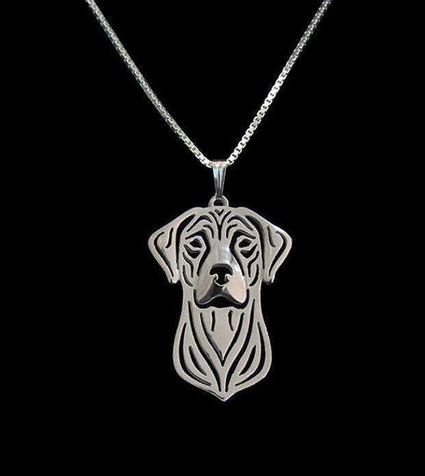 Dog Pendant Necklace - Ridgeback - Necklaces from . at DoggyTopia
