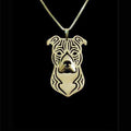 Dog Pendant Necklace - Staffy - Necklaces from . at DoggyTopia
