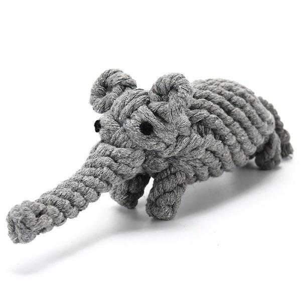 Elephant Rope Dog Toy - Rope Toys from . at DoggyTopia