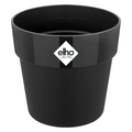 Elho B.FOR ORIGINAL Round Black Plastic Plant Pot 14CM