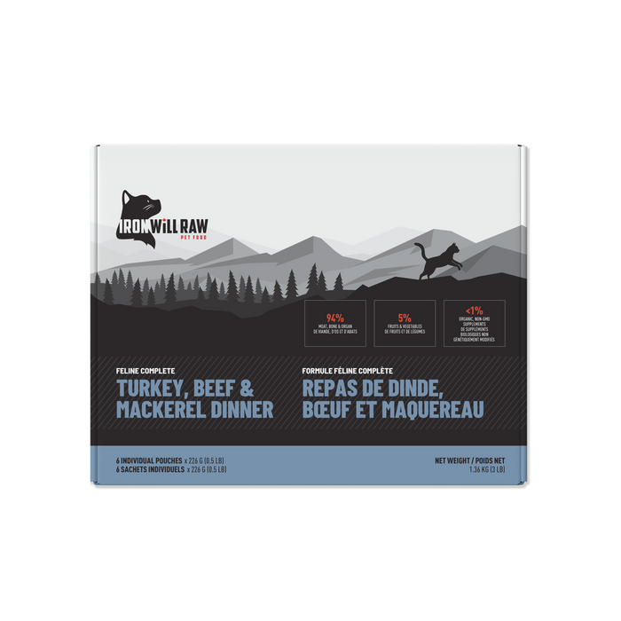 Feline Complete Turkey, Beef & Mackerel Dinner - 3 lb