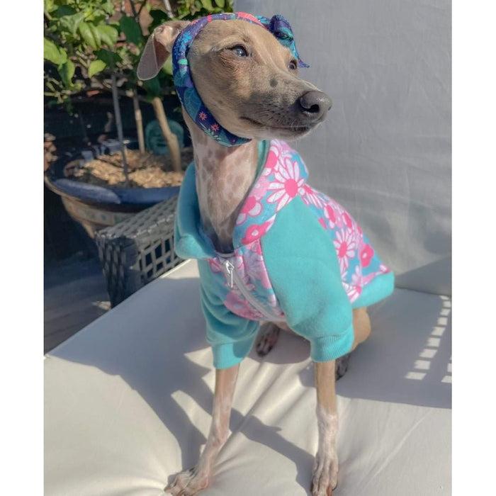 Flower Power Zip Hoodie - Hoodies from Sale at DoggyTopia