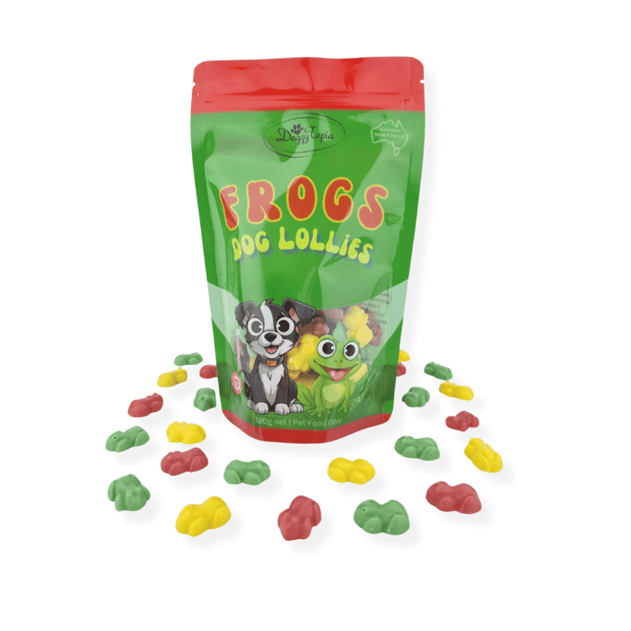 Frogs Dog Lollies - Lollies from DoggyTopia at DoggyTopia