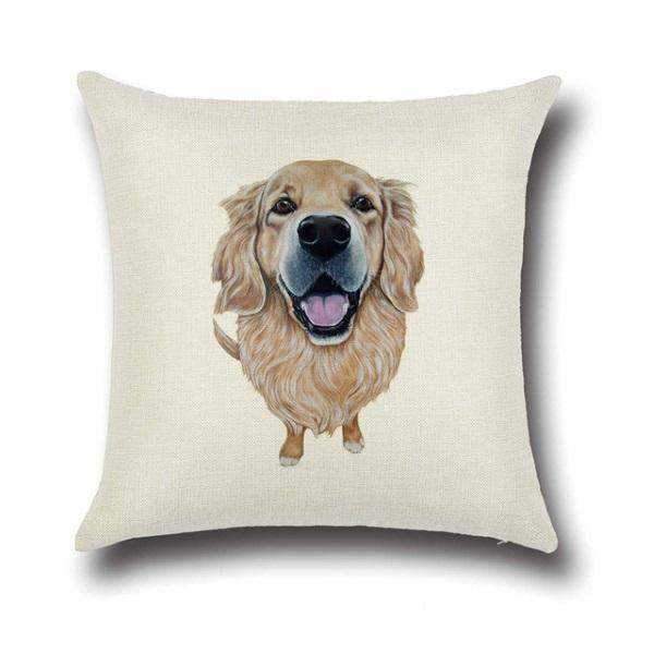 Golden Retriever Throw Cushion - Cushions from . at DoggyTopia