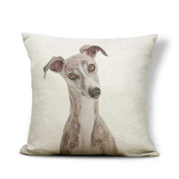 Greyhound Throw Cushion - Cushions from Sale at DoggyTopia
