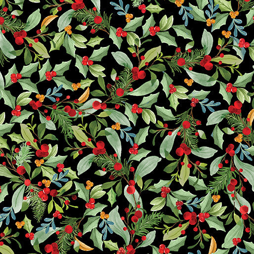 Heartland Holiday - Leaves & Berries Black - 15178-12