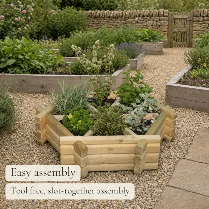 Herb Wheel Planter #76cm(L) x 76cm(W) x 20cm(H)