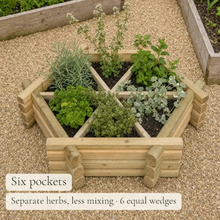 Herb Wheel Planter #76cm(L) x 76cm(W) x 20cm(H)