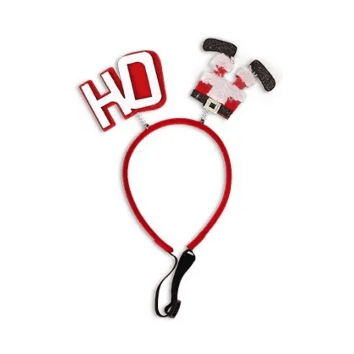 Ho / Santa Legs Christmas Dog Headband - Headpiece from Sale at DoggyTopia