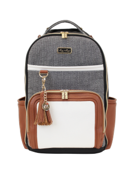 Itzy Ritzy Boss Plus Backpack Diaper Bag Coffee & Cream