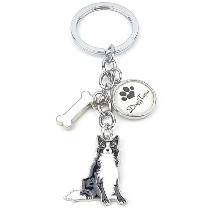 Key Ring Border Collie - Key Rings from . at DoggyTopia