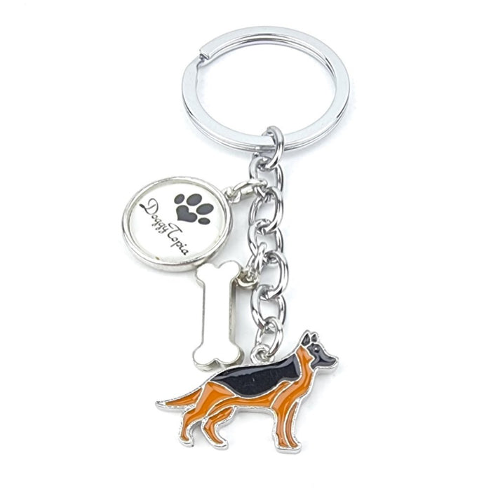 Key Ring German Shepherd - Key Rings from . at DoggyTopia