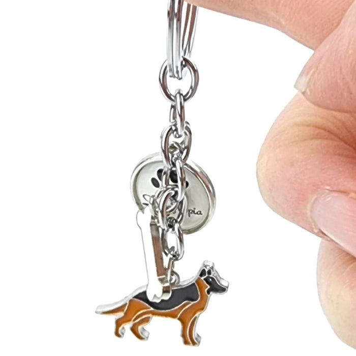 Key Ring German Shepherd - Key Rings from . at DoggyTopia