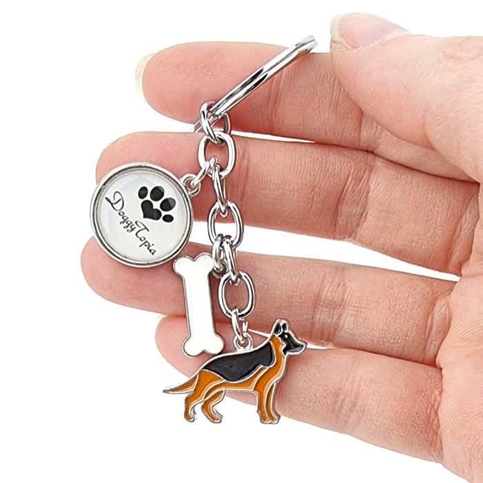 Key Ring German Shepherd - Key Rings from . at DoggyTopia