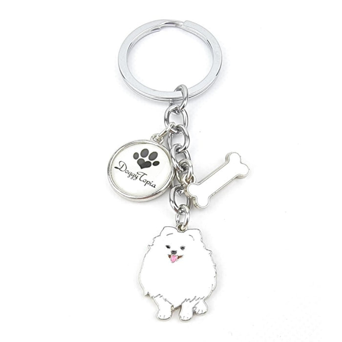 Key Ring Pomeranian - Key Rings from . at DoggyTopia