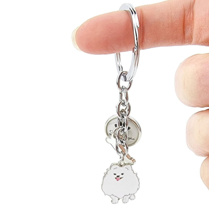 Key Ring Pomeranian - Key Rings from . at DoggyTopia