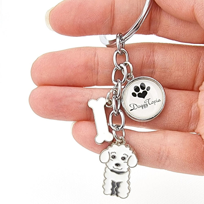 Key Ring Poodle - Key Rings from . at DoggyTopia