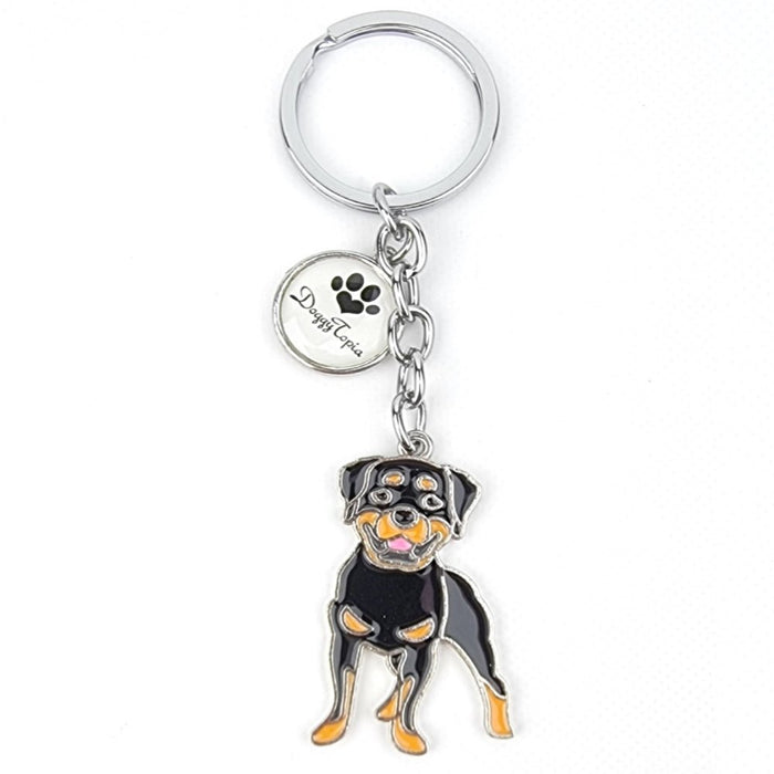 Key Ring Rottweiler - Key Rings from . at DoggyTopia