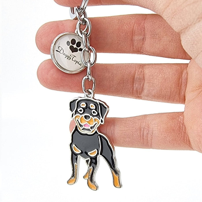 Key Ring Rottweiler - Key Rings from . at DoggyTopia