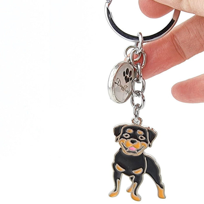 Key Ring Rottweiler - Key Rings from . at DoggyTopia