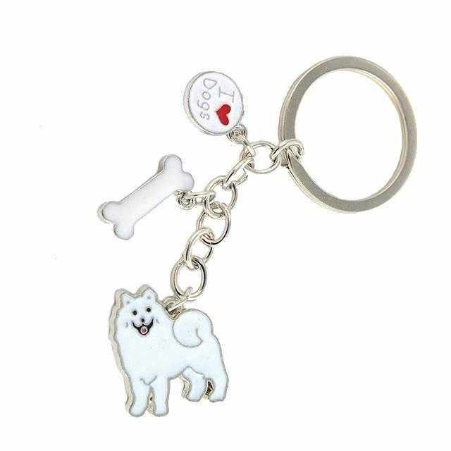 Key Ring Samoyed - Key Rings from Sale at DoggyTopia