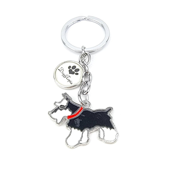 Key Ring Schnauzer - Key Rings from . at DoggyTopia