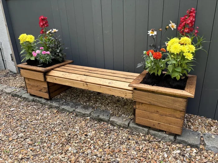 Knights Double Planter Bench Flat Packed