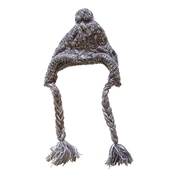 Knitted Dog Beanie - Grey - Beanies from Sale at DoggyTopia
