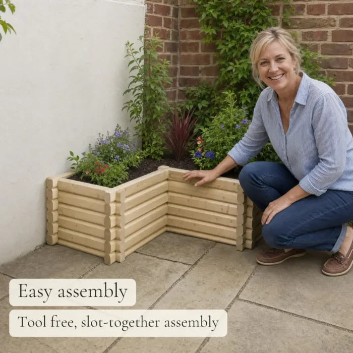 L-Shaped Planter #122cm(L) x 69cm(W) x 30cm(H)
