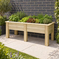 Large Elevated Kitchen Garden Planter (1.8m) — planted hero