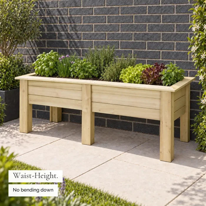 Large Elevated Kitchen Garden Planter (1.8m) — waist-height