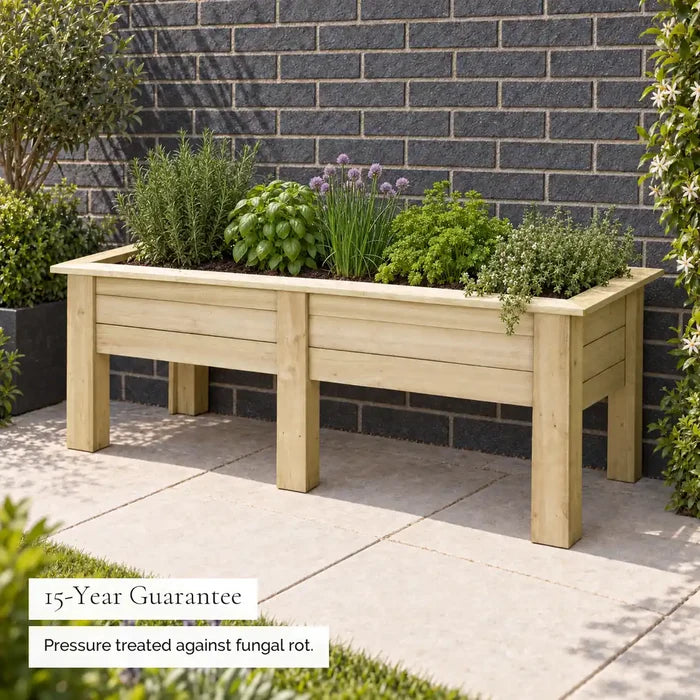 Large Elevated Kitchen Garden Planter (1.8m) — guarantee