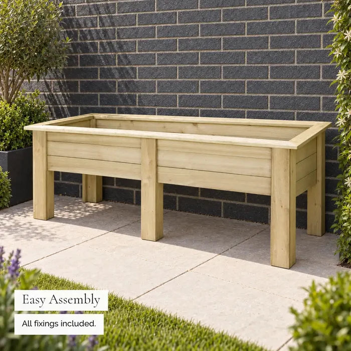 Large Elevated Kitchen Garden Planter (1.8m) — easy assembly