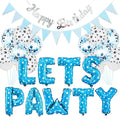 Lets Pawty Party Pack - Blue (34pcs) - Party Balloons from . at DoggyTopia